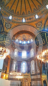 Hagia Sophia Mosque Istanbul Interior Dome