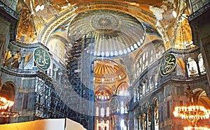 Hagia Sophia Mosque Istanbul Interior Dome