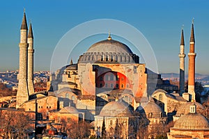 Hagia Sophia mosque in istanbul, turkey