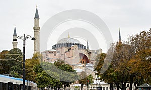 Hagia sophia mosque turkish heritage in Istanbul.