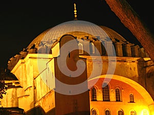 Hagia Sophia at night photo
