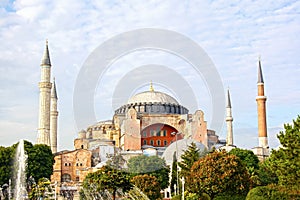 Hagia Sophia in summer photo