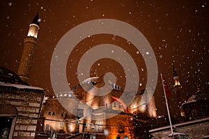 Hagia Sophia under snow