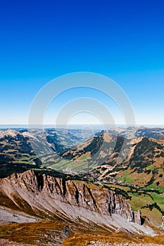 Haglere peak view from Brienzer Rothorn, Entlebuch, Switzerland