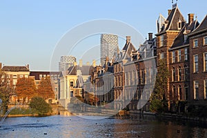 The Hague government building in autumn, Holland