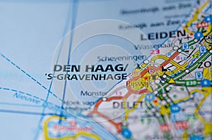 The Hague on map