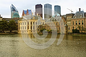 The Hague's Binnenhof with the Hofvijver