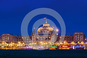 Scheveningen Beach, Grand Hotel AmrÃÂ¢th, Kurhaus with restaurants right on the beach