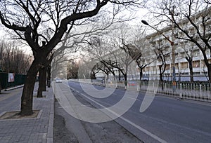 Haidian road in winter