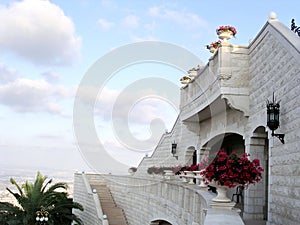 Haifa Bahai Gardens architectural structure 2003