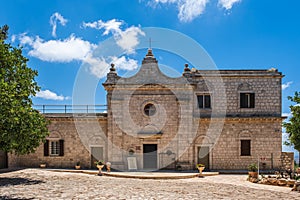 Haifa, Israel. June 17, 2021: Muhraka monastery of the Carmelite on the Carmel mount