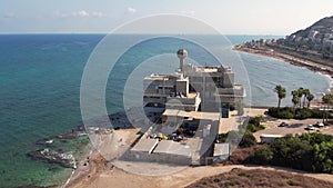 Haifa, Israel - October 28, 2021: National Institute of Oceanography building in Tel Shikmona, Haifa, Israel.
