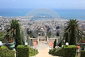 Haifa Port & Bahai Gardens, Mount Carmel