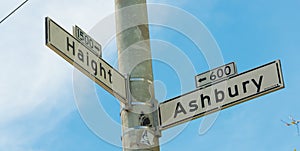 Haight - Ashbury street sign in San Francisco