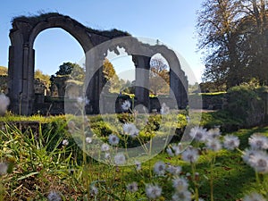 Hailes Abbey ruins in Cotswold, United Kingdom