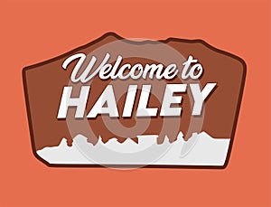 Hailey on a brown background