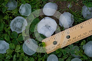 Hailstones from Severe Summer Storm