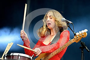 Haim (band) performance at Heineken Primavera Sound 2014 Festival