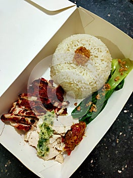 Hainan chicken rice take away concept