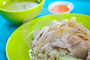 Hainan chicken rice photo