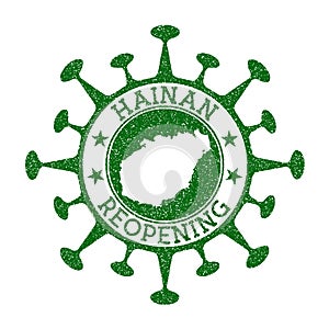 Hainan Reopening Stamp.