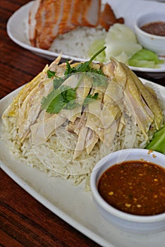 Hainanese steam Chicken