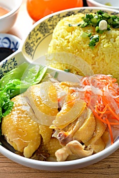 Hainanese steam Chicken