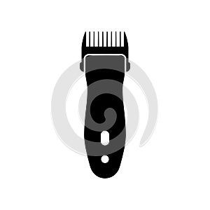 Hair and beard clipper icon trimmer isolated on a white background. Electric hairdressing equipment, hair clipper in a