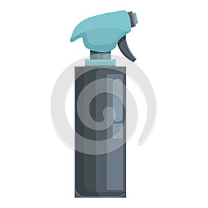 Hair beauty spray icon cartoon vector. Bottle product