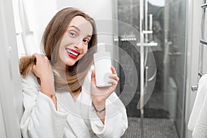 Hair care with shampoo or conditioner