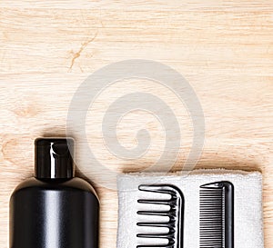 Hair care and styling background