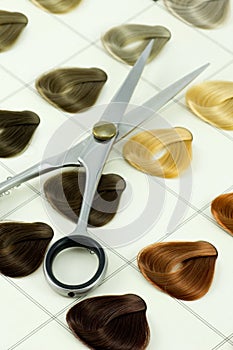 Hair color samples