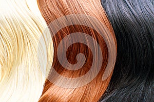 Hair colors palette