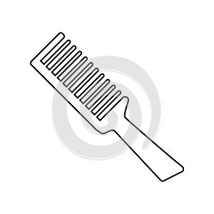 Hair comb icon vector set. Hairstyle illustration sign collection. Barber shop symbol. Hairdresser logo.