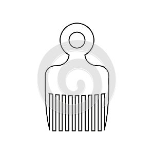 Hair comb icon vector set. Hairstyle illustration sign collection. Barber shop symbol. Hairdresser logo.