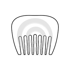 Hair comb icon vector set. Hairstyle illustration sign collection. Barber shop symbol. Hairdresser logo.