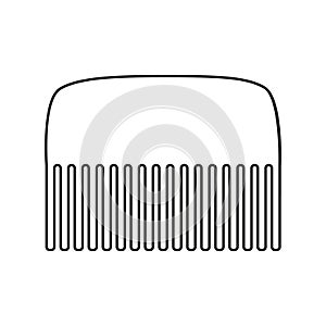 Hair comb icon vector set. Hairstyle illustration sign collection. Barber shop symbol. Hairdresser logo.