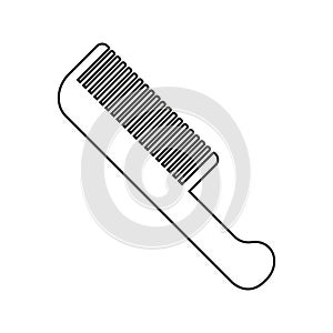 Hair comb icon vector set. Hairstyle illustration sign collection. Barber shop symbol. Hairdresser logo.