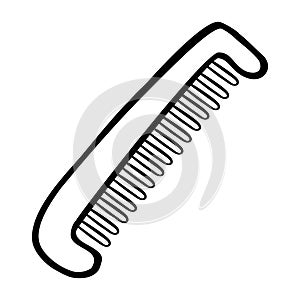 hair comb, simple vector hand draw sketch doodle