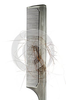 Hair on a comb