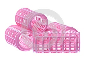 Hair Curlers Isolated