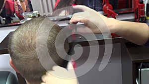 Hair cut scissors comb