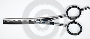 Hair cutting scissors for hairdressers photo