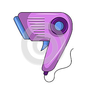 Hair dryer Colored vector illustration