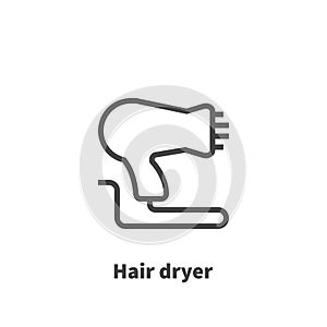 Hair dryer icon, vector symbol.