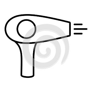 Hair dryer line icon, vector illustration