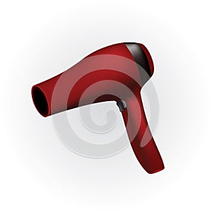 hair dryer. Vector illustration decorative background design