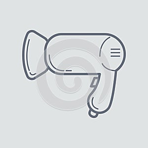 hair dryer. Vector illustration decorative design