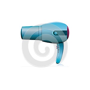 hair dryer. Vector illustration decorative design