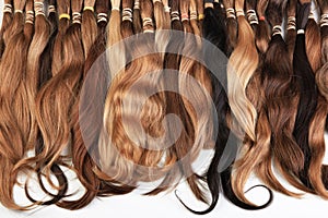 Hair extension equipment of natural hair.